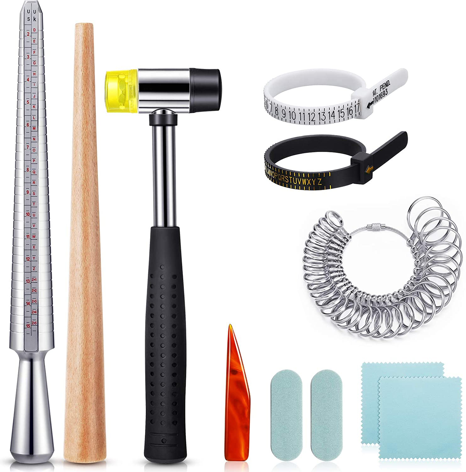 Jewelry Making Machines - 11 buah set Mandrel cincin Inggris