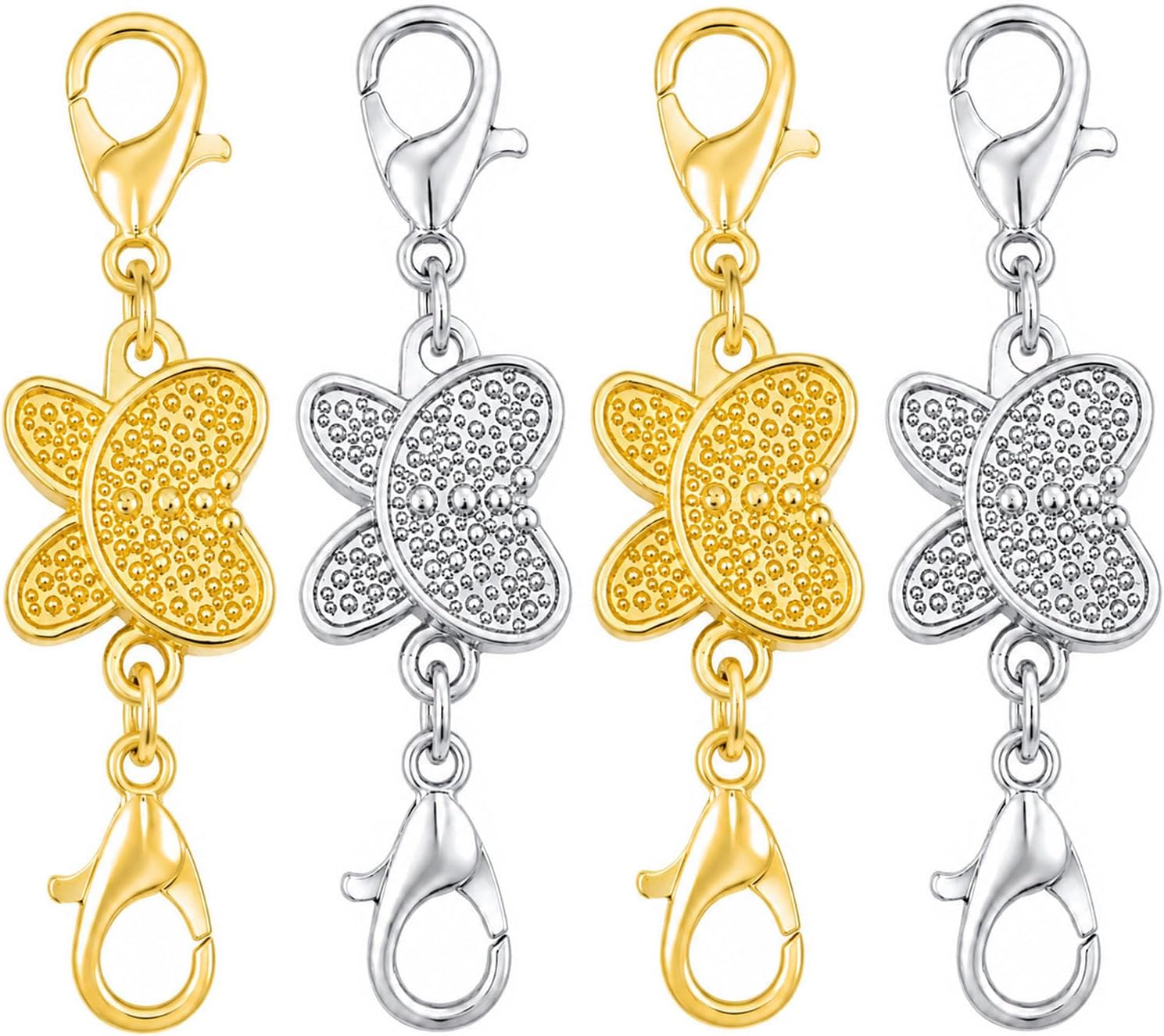 Lobster Clasp Silver - Gantungan Kalung Magnetik Bentuk Kupu-Kupu dengan