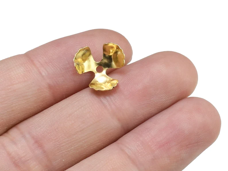 100 buah tutup manik-manik kun - Jewelry Making Gemstones ulasan dan harga