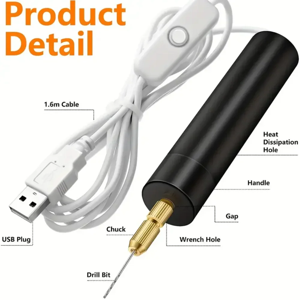 Bor Listrik Mini Bertenaga USB - Jewelry Making Dc ulasan dan harga