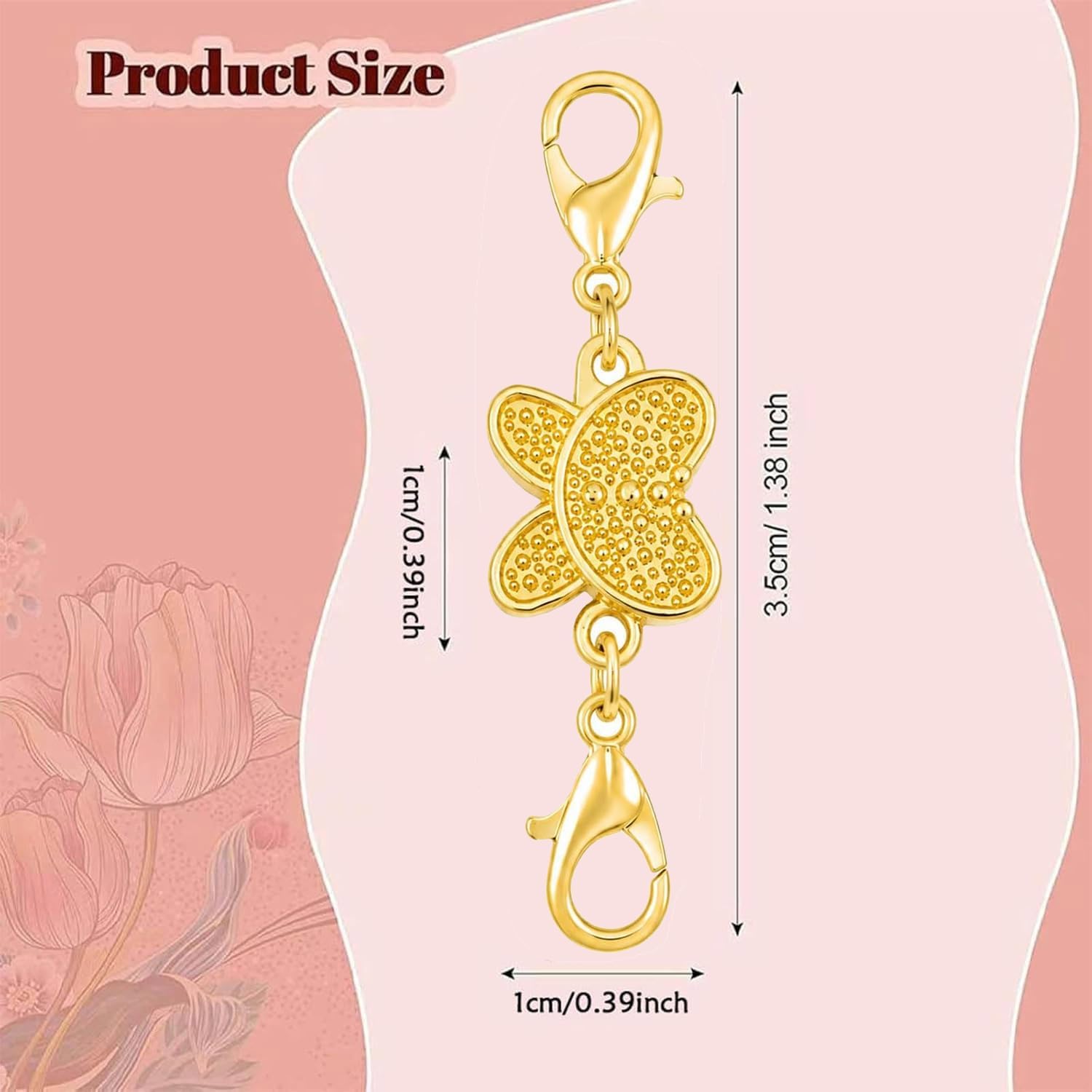 Gantungan Kalung Magnetik Bent - Lobster Clasp Silver ulasan dan harga